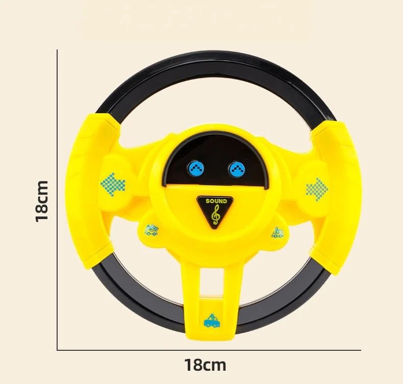 Simulation Car Driver Music Steering Wheel Toy 360 ° Rotation