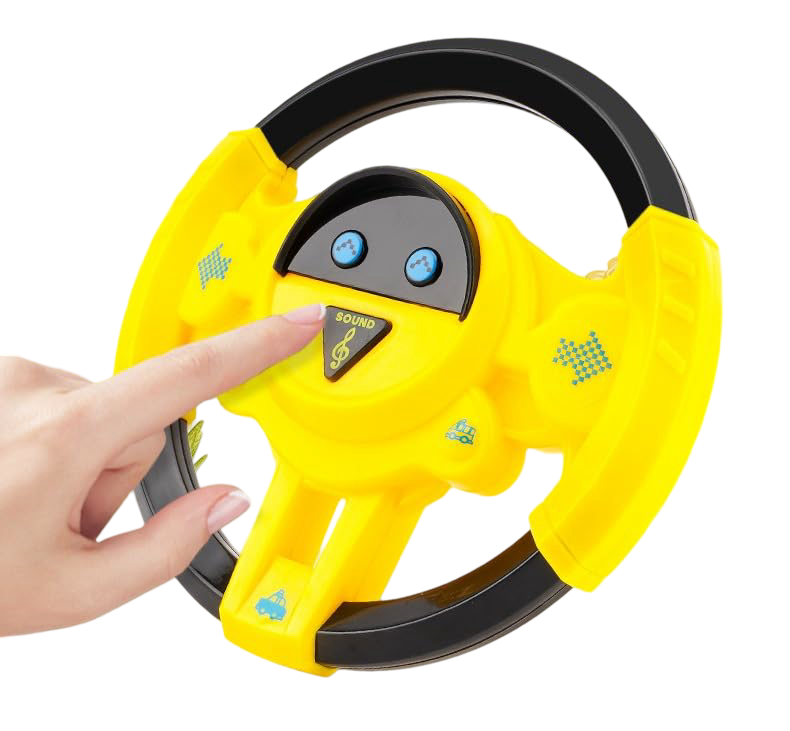 Simulation Car Driver Music Steering Wheel Toy 360 ° Rotation