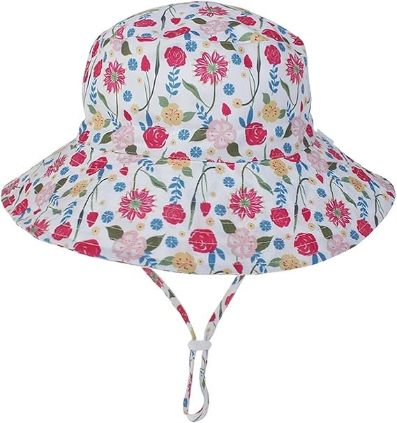 Sun Cap Roses Kid Sun Hats(Roses)